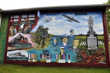 Royal Canadian Legion mural in Boissevain